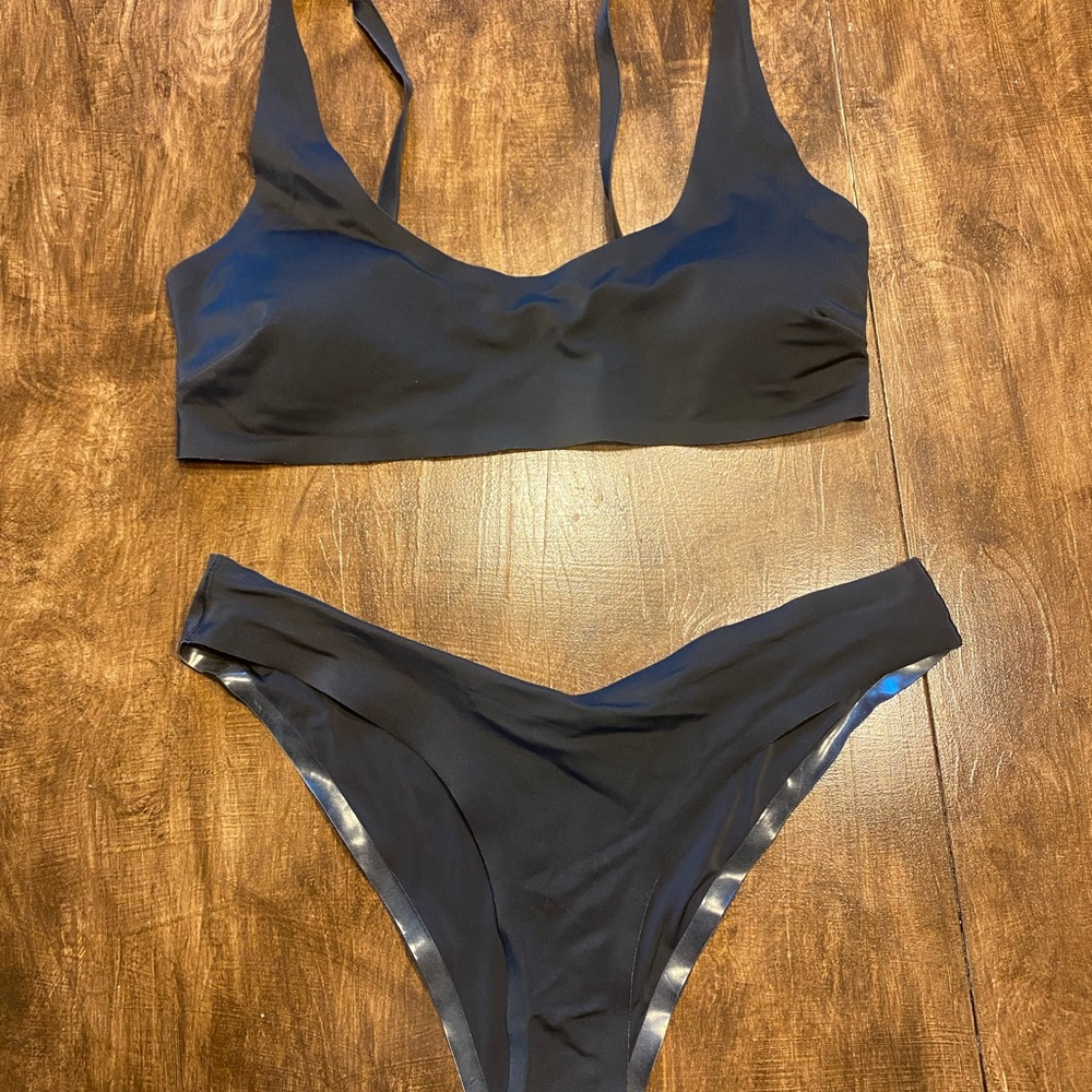 OneWith Black Bikini Swim Set